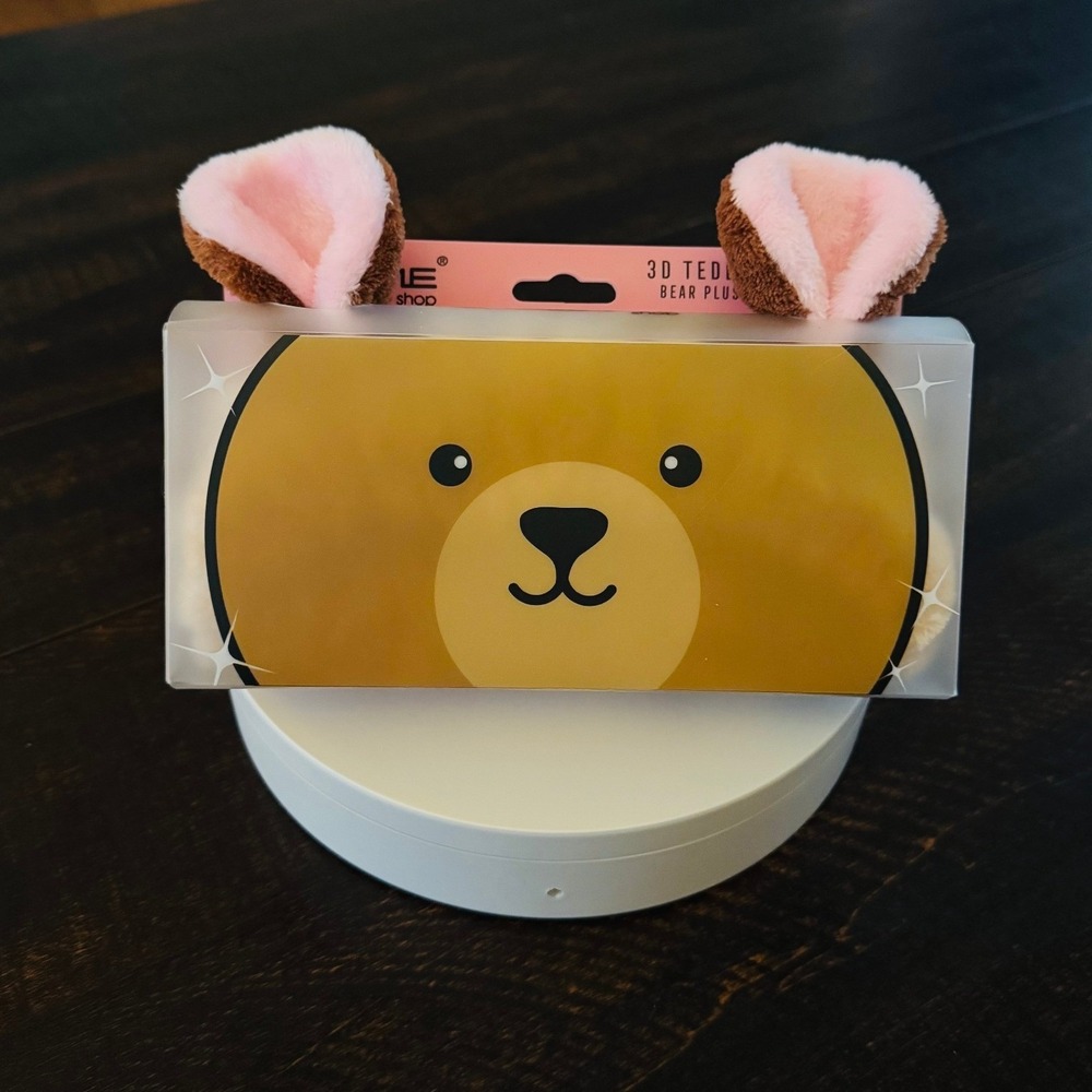 New The Crème Shop 3D Teddy HeadyBand‎ Bear Plushie – Vegan